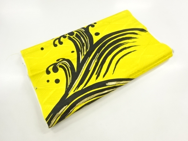 JAPANESE KIMONO / ANTIQUE BOLT FOR KIMONO / RAGING WAVES